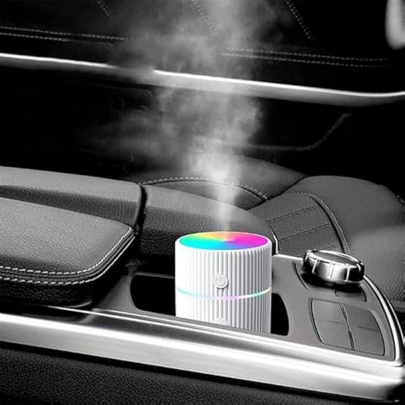 220ml Essential Oil Diffuser, Ultrasonic Cool Mist Aromatherapy Diffusers Aroma Humidifier with Colour Changing LED Lights Aromatherapy Diffuser for Car, Home, Office-White - Image 5