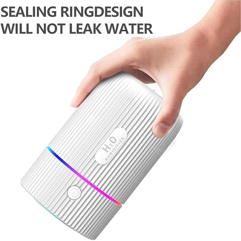 220ml Essential Oil Diffuser, Ultrasonic Cool Mist Aromatherapy Diffusers Aroma Humidifier with Colour Changing LED Lights Aromatherapy Diffuser for Car, Home, Office-White - Image 3