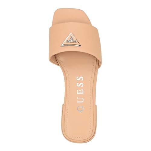 GUESS Women's Tamed Flat Sandal, Light Natural, 5 - Image 2