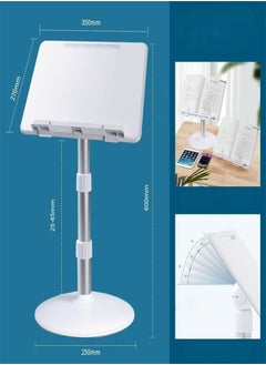Generic Floor-to-Ceiling Reading Stand Adjustable Lifting Reading Stand Baby Children's Picture Book Bed Tabletop Sitting Reading Tool Hands Free Book Stand Book Holder Multi Heights Angles Bookstands  - Image 3