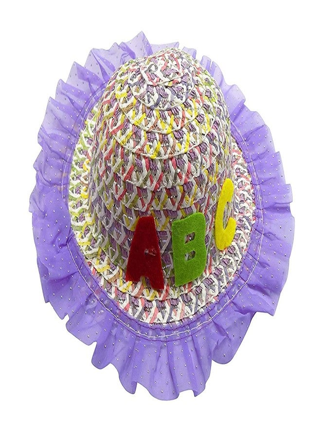 فولي قبعات أطفال كاملة للبنات، قبعات شمسية للأطفال، قبعات صيفية للبنات لحماية من الأشعة فوق البنفسجية، قبعة شاطئ للبنات (من 6 إلى 12 شهرًا) (عبوة من قطعة واحدة) متعددة الألوان - Image 1