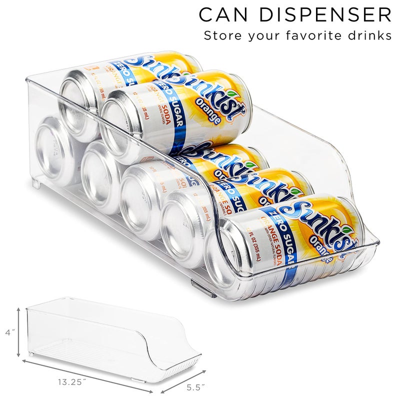 Sorbus Fridge Bins and Freezer Bins Refrigerator Organizer Stackable Food Storage Containers BPA-Free Drawer Organizers for Refrigerator Freezer and Pantry - Image 4