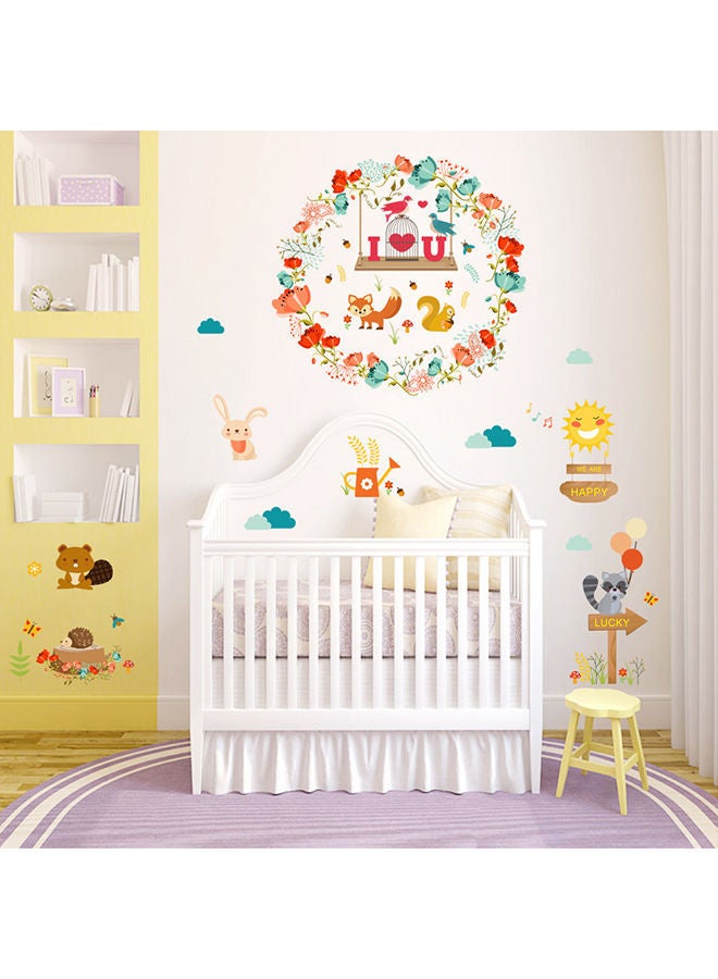 نيبمينينت ملصق جداري على شكل سنجاب متعدد الألوان 90x30سم - Image 4