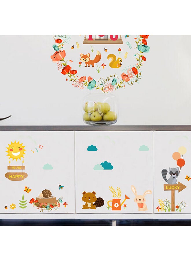 نيبمينينت ملصق جداري على شكل سنجاب متعدد الألوان 90x30سم - Image 3