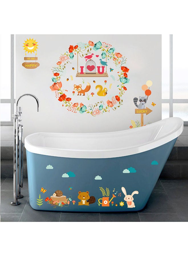 نيبمينينت ملصق جداري على شكل سنجاب متعدد الألوان 90x30سم - Image 2