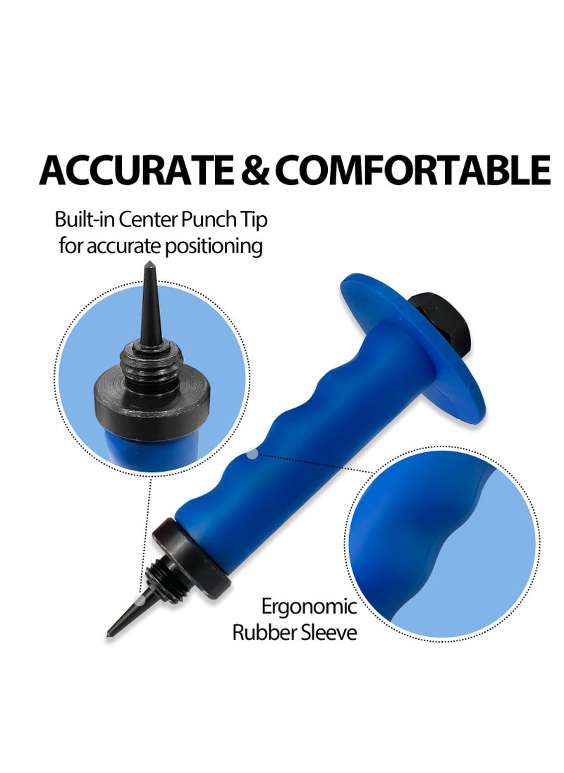 Generic Punch Down Tool Hollow Metal Punch Set 14pcs Gasket Cutter Kit Hand Held Power Punch for Leather Rubber Plastics Vinyl Sheet Metal and More Sharp and Sturdy Hollow Punches for 3/16 to 1-3/8  - Image 4