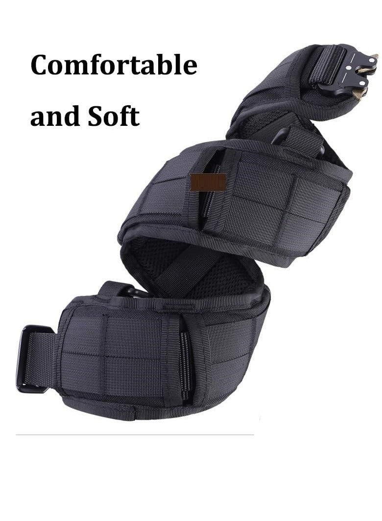 Bluejw 5-Piece Set Tactical Battle Belt Set,Slim Airsoft Molle Belt With Metal Buckle For Shooting Hunting,War Belt Game Belts And Bags Safe Life Defense Belts,Molle Pouch Included  - Image 4