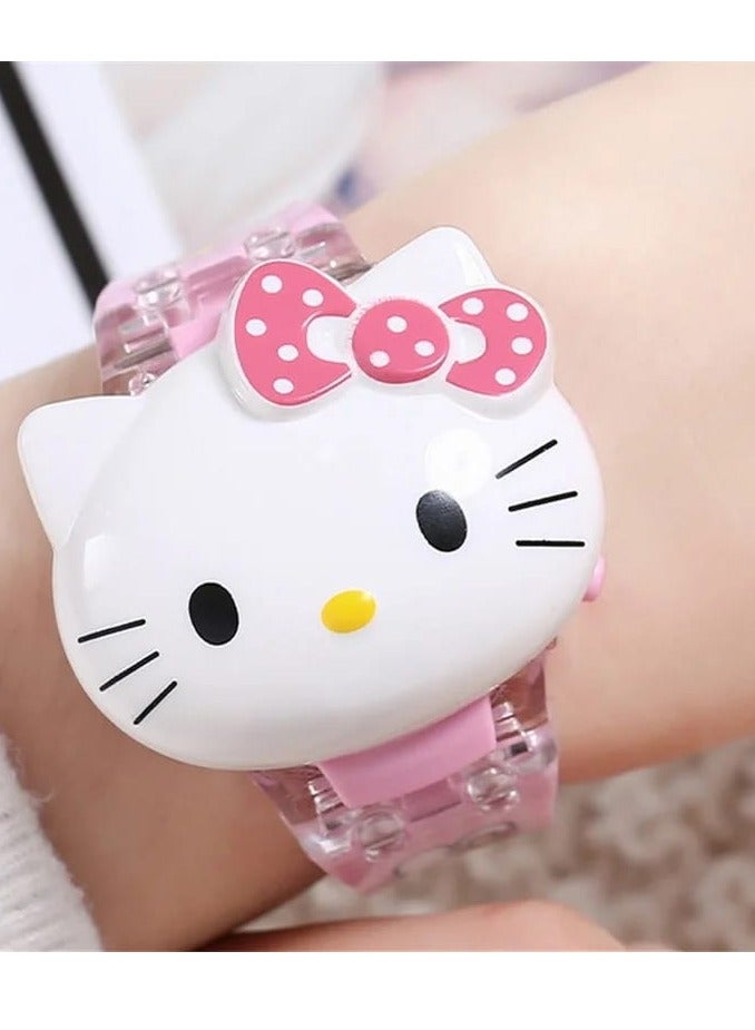 Hello Kitty Hello Kitty Kids Watch with Characters - Digital Watch with Photo Projector and Play Accessories - Pink_ Gift for children, children's watch- children's watches- gift for girls-girls' watch  - Image 2