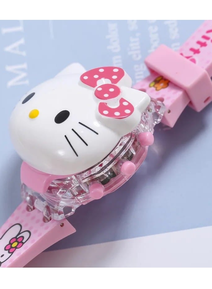 Hello Kitty Hello Kitty Kids Watch with Characters - Digital Watch with Photo Projector and Play Accessories - Pink_ Gift for children, children's watch- children's watches- gift for girls-girls' watch  - Image 3