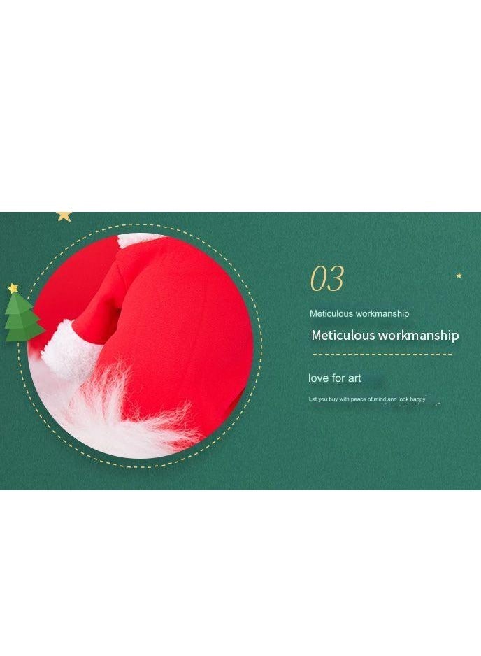A.M Pet Dog And Cat Christmas Costumes Funny Santa Cosplay Elf Clothes Holiday Party Outfits w/Hat - Image 5