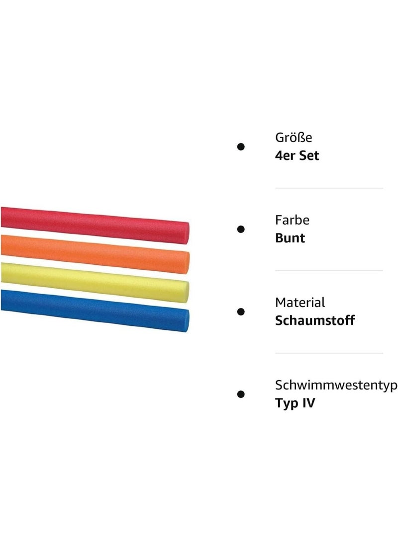 كومفي عبوة تحتوي على 4 عصي سباحة فوم، عوامات سباحة للأطفال والكبار، مناسبة لتمارين الماء واللياقة المائية، عصي عوم خفيفة ومتينة للاستخدام في المسبح أو الشاطئ - Image 2
