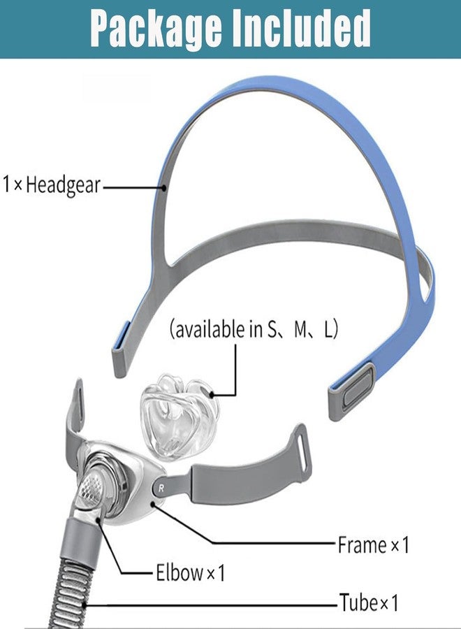 TBOSKOE Replacement Cushion and Frame Set for P2, Compatible with Mask Headgear Set Includes Cushion, Frame, Headgear, Not Adapt P10 - Image 2