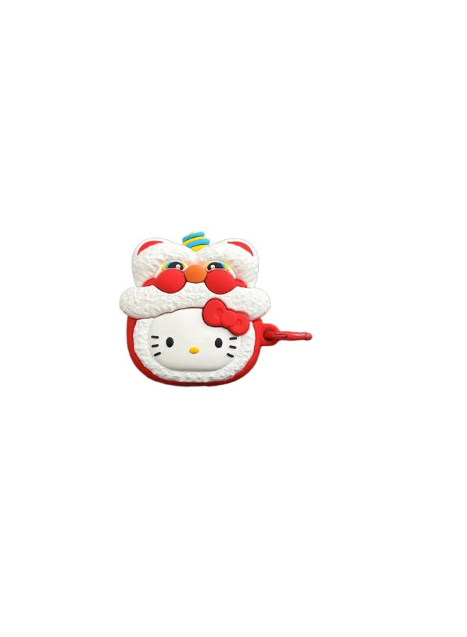 Year Headset For Apple 4 Generation AirpodsPro2 Cartoon Cute Protective Shell Premium-Color:Transparent Shell-Applicable Models:Airpods Pro/Pro2 - Image 5