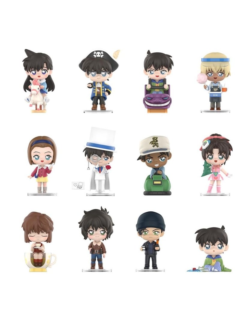 عام POP MART المحقق كونان كرنفال 12PC شخصية البوب عشوائية أعمى مربع العمل دمية مجموعة دمية ، مجموعة دمية حزب هدية (واحد) - Image 2
