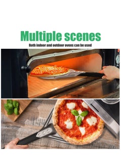 SYOSI Pizza Turning Peel, 7 Inch Round Aluminum Perforated Pizza Peel Turner with Metal Handle Pizza Paddle for Homemade Pizza Oven Accessories  - Image 5