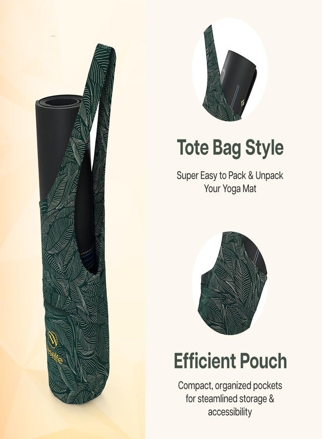الحكمة والحياة حقيبة حمل اليوغا من وايز لايف لحمل سجادة اليوغا - أخضر - Image 4