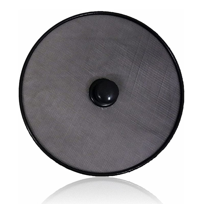 Pan Cover Splatter Screen Guard Splash Lid Protective Mesh Grease New Kitchen Pans for Cooking Saucepan Metal Wired Round Black Colors Accessories Spatter Holder Home Sets