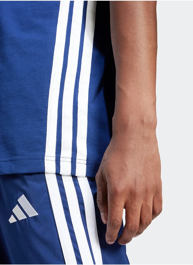 Adidas Essential 3 Stripe T-Shirt