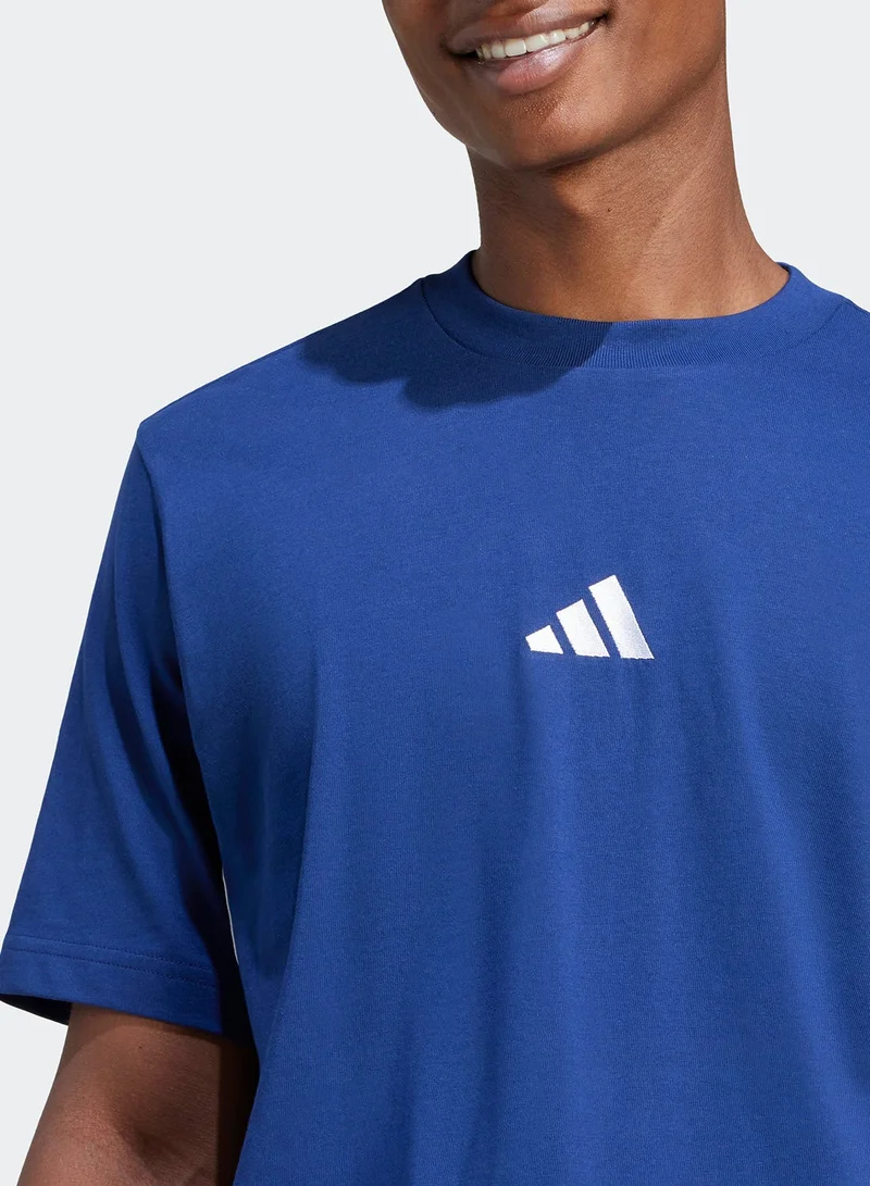Adidas  Essential 3 Stripe Single Jersey T-Shirt for Men | Best Price UAE