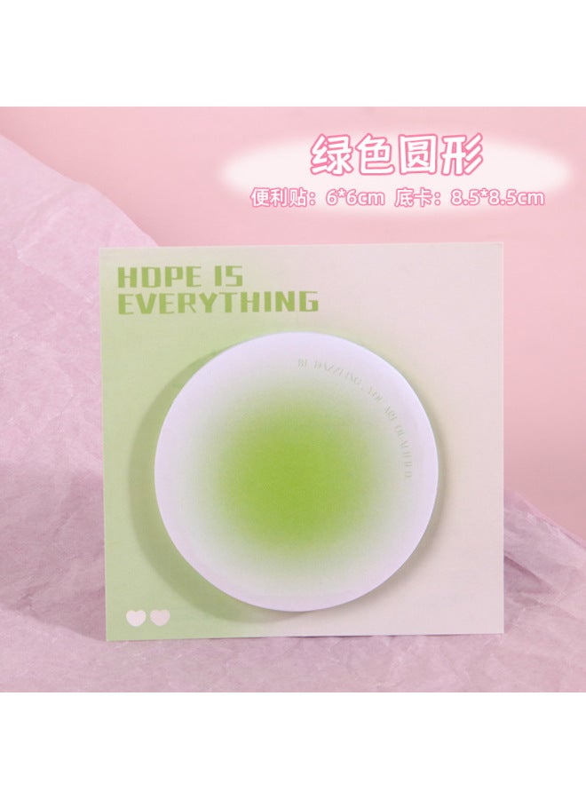 HELPS Color Blush Halo Gradient Post-it Notes Wind Shaped Love Sticky Post-it Paper Sticker Post-it Notes N Times - Image 1