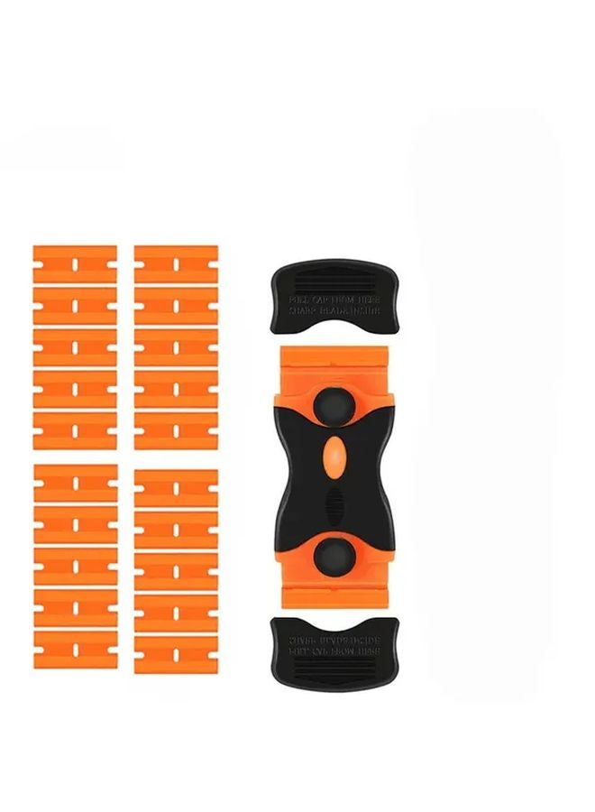 1 Scraper 20 Plastic Blades Adhesive Paint Remover Multifunctional Cleaning Tool - Image 1