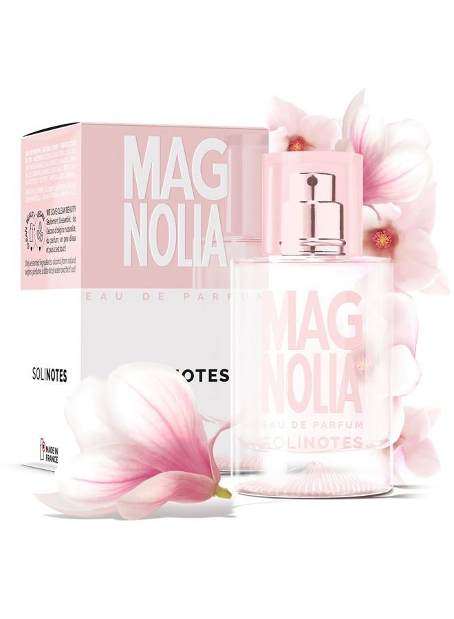Solinotes Paris SOLINOTES Magnolia Perfume for Women - Eau De Parfum | Delicate Floral and Soothing Scent - Made in France - Vegan - 1.7 fl.oz - Image 1