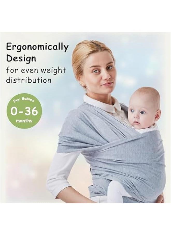 HOOKOR Adjustable Baby Sling Carriers for Toddler,Baby Wrap Carrier Slings,Easy to Wear Baby Carrier Slings for Boy and Girl,Baby Hip Carrier for Toddler Carrier Sling for Infant Carrying 0-36 Month  - Image 2