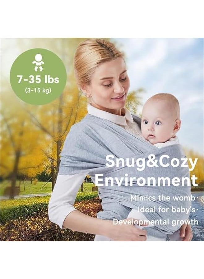 HOOKOR Adjustable Baby Sling Carriers for Toddler,Baby Wrap Carrier Slings,Easy to Wear Baby Carrier Slings for Boy and Girl,Baby Hip Carrier for Toddler Carrier Sling for Infant Carrying 0-36 Month  - Image 5