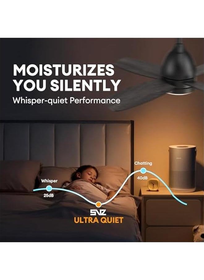 Arabest Low Profile Black Ceiling Fan with LED Light and Remote Control, 38 inch, Quiet Reversible DC Motor, 6 Speeds, Dimmable 3-Color LED for Bedroom, Patio, Indoor and Outdoor Use.  - Image 3