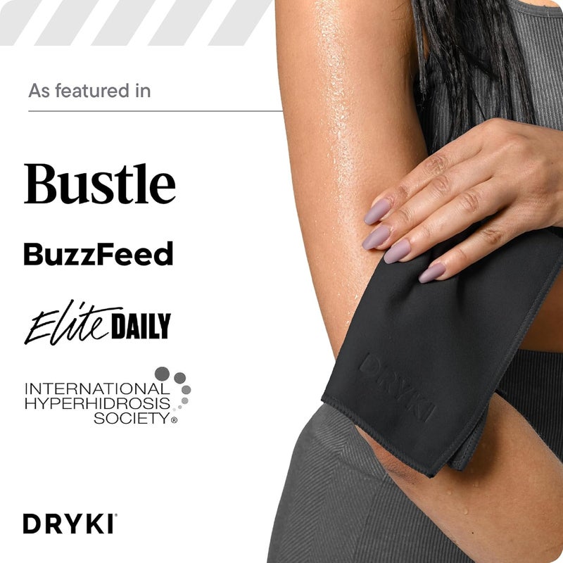 DRYKI Sweat Absorbing Handkerchief Towels - Sport Microfiber for Wicking Sweat from Hands, Face, Body - Image 5
