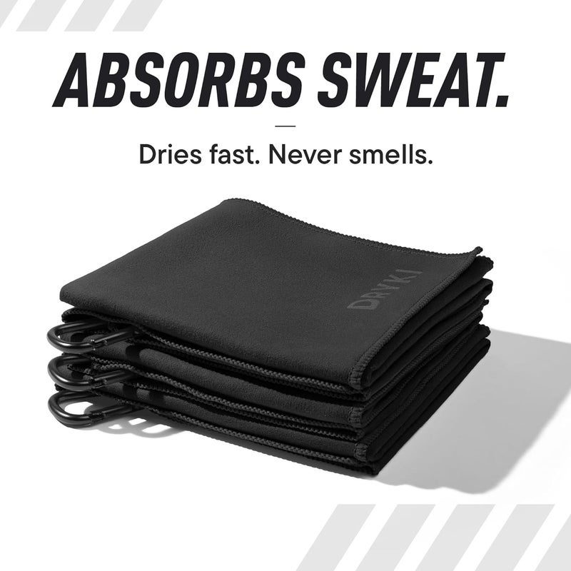 DRYKI Sweat Absorbing Handkerchief Towels - Sport Microfiber for Wicking Sweat from Hands, Face, Body - Image 3