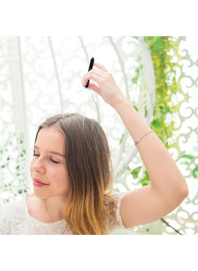 USAGA 20 Fingers Head Massager Scalp Scratcher Head Scratcher for Head Body Relaxing (Black) - Image 2