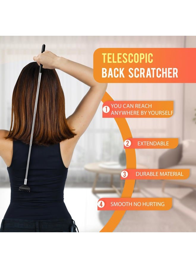USAGA 20 Fingers Head Massager Scalp Scratcher Head Scratcher for Head Body Relaxing (Black) - Image 5