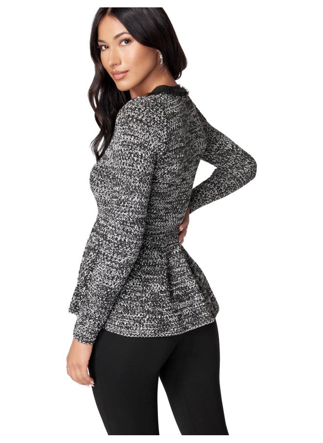 bebe SLEEVELESS FRONT KEYHOLE MULTI STRAP KNIT TOP  - Image 4