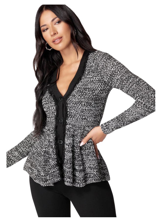 bebe SLEEVELESS FRONT KEYHOLE MULTI STRAP KNIT TOP  - Image 2