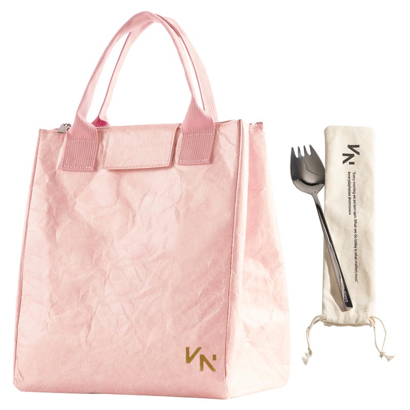 VonNova Insulated Lunch Box for Women 7L Capacity Leakproof Lunch Tote Bag Durable Lunchbox made from Tyvek Material Adult Cooler Bag for Work Picnic Travel and more Pink