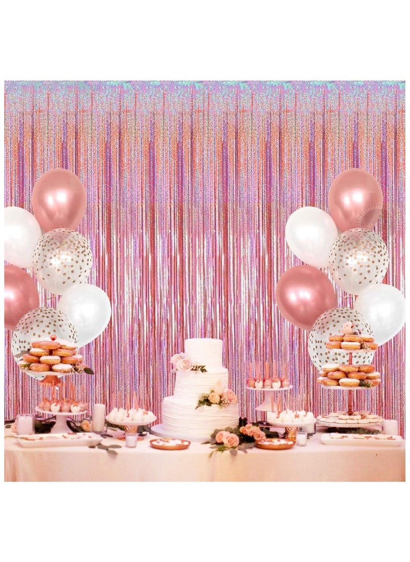 Iridescent Rose Gold Fringe Curtain Pack of 1 - pzsku/Z8A4B134F70C340CC6E8FZ/45/_/1704882011/a5fbabfc-afe5-49fb-99a4-d60bb81eb0ea