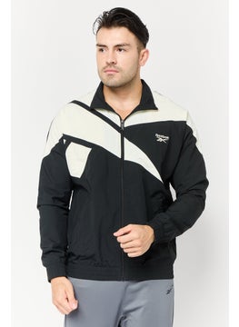 Reebok Men Sportswear Fit Long Sleeve Classic Vector Running Track Jacket, Multicolor  - Image 1