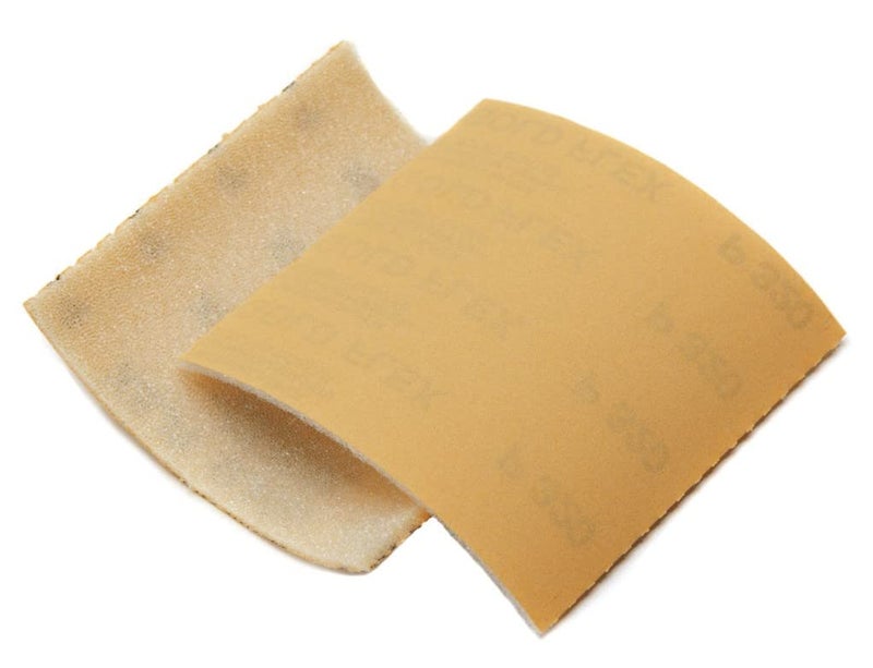 Mirka Goldflex Soft Hand Sanding Sheets 4.5 inch x 5 inch/Grit 320/200 pcs on a roll - Image 2