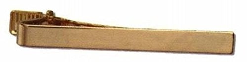HWC PLAIN POLICE SHERIFF SECURITY ARMY MILITARY FIRE UNIFORM DRESS TIE CLIP GOLD FINISH, 2" Long x 5/16" - Image 4