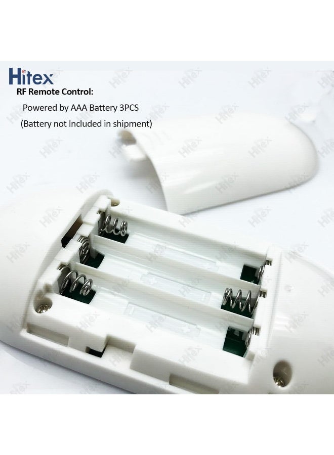 هيتكس وحدة تحكم LED من سلسلة HITEX Touch - باهتة شريط إضاءة LED RGB - جهاز تحكم عن بعد RF بطول 20 مترًا، تحكم باللمس، تيار مستمر 12-24 فولت، خرج أقصى 18 أمبير، 432 واط كحد أقصى، تركيب سهل - Image 2