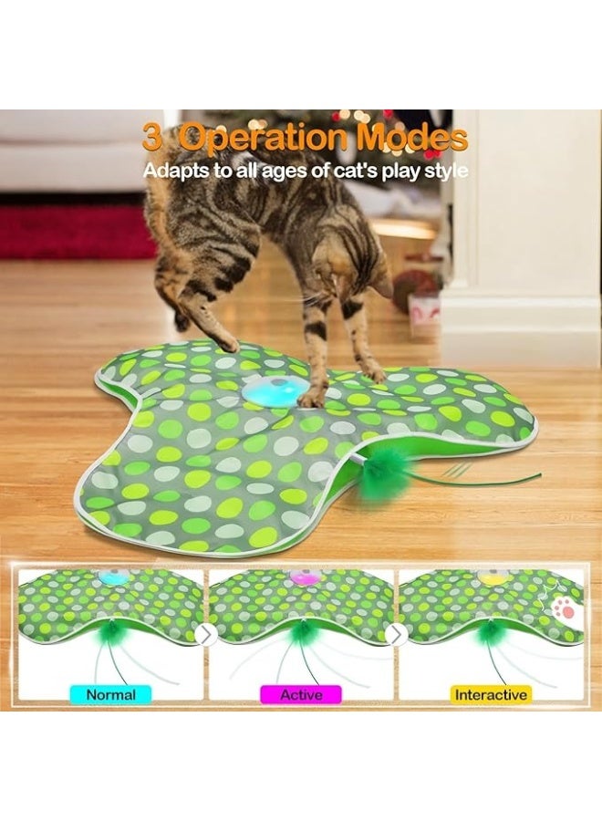 Interactive Cat Toys Rechargeable,Moving Concealed Feathers,Real Mouse Squeaky,Touch Activated Cat Kitten Toy Exercise Toys for Indoor Bored Adult Cats - Image 5