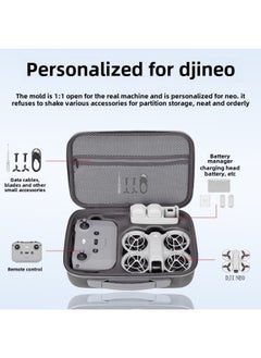 Generic Suitable For DJI Neo Storage Bag For DJI NEO4k Handheld UAV Flying Storage Box Backpack Single Storage Bag-Color:Gray  - Image 3