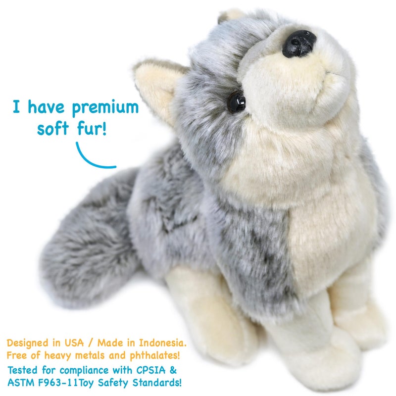 TigerHart Wolcott The Wolf - 11 Inch Stuffed Animal Plush - Image 5