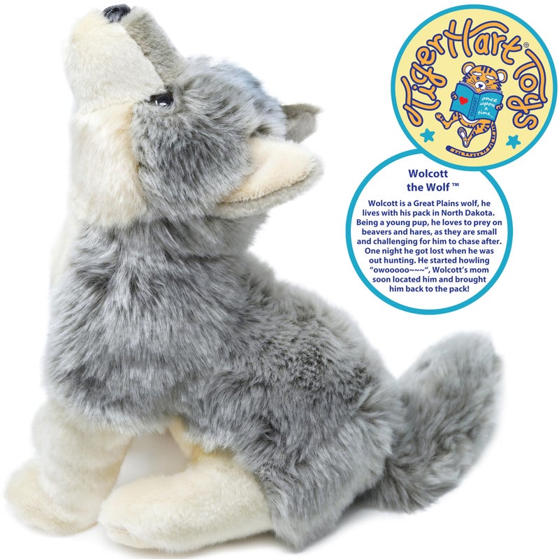 TigerHart Wolcott The Wolf - 11 Inch Stuffed Animal Plush - Image 4