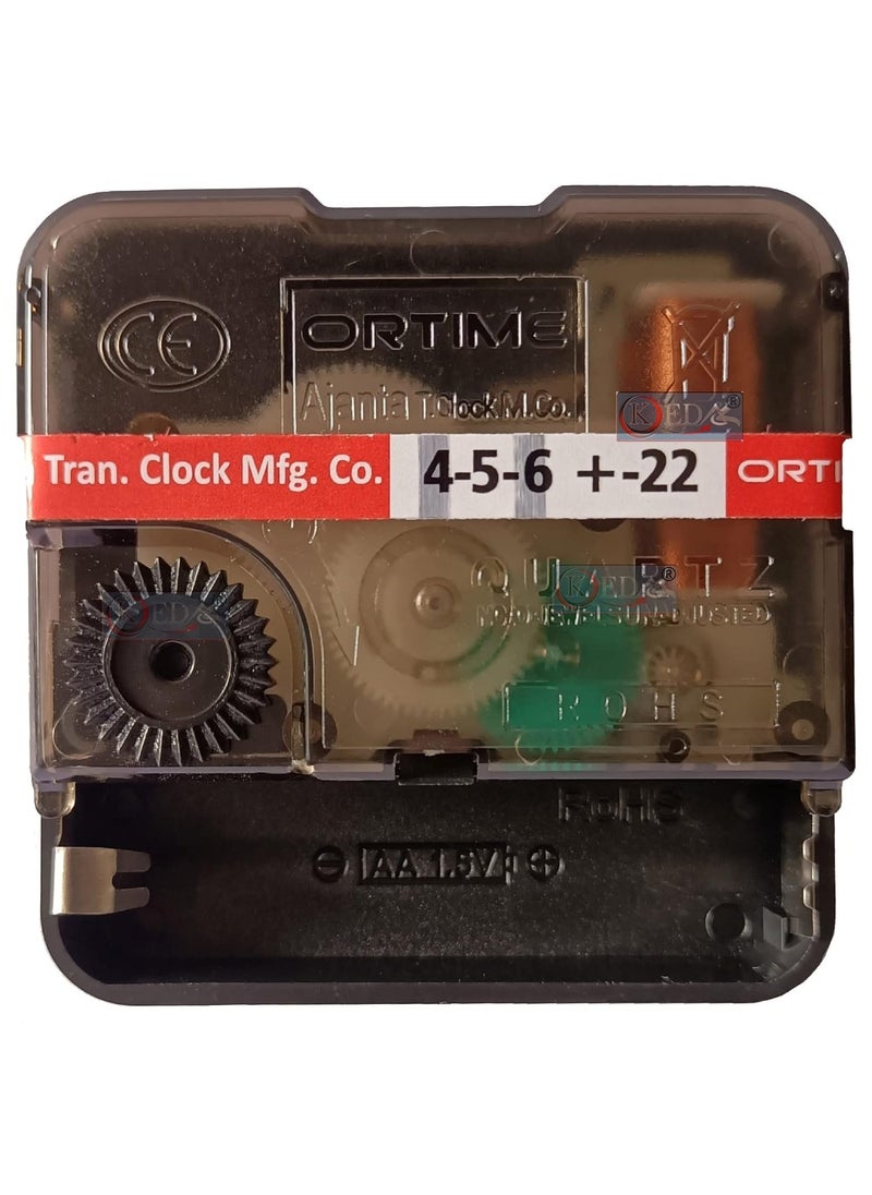 KEDAR KEDAR Ajanta Quartz Ortime Ticking Movement Machine for Wall Clock with Fancy Needles Made in India OrtimeA035  - Image 3