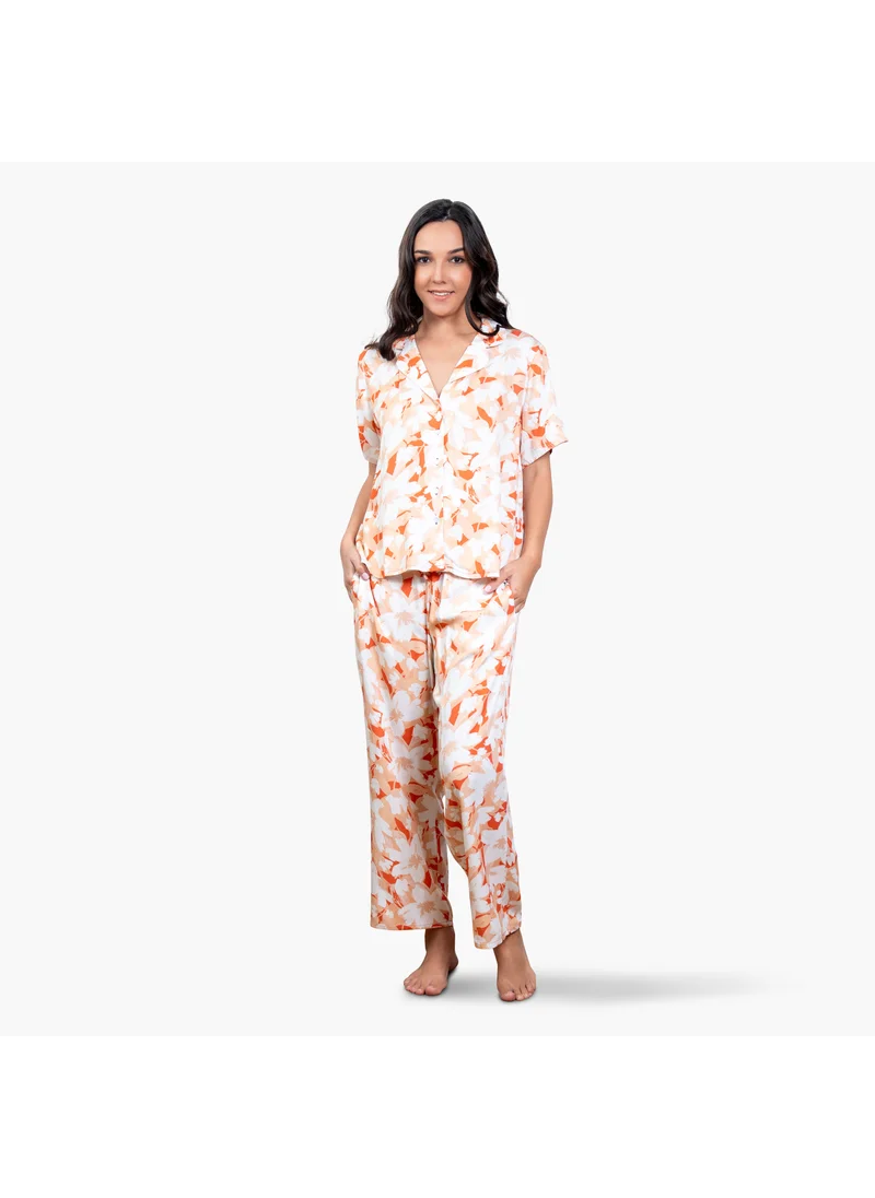 Aadaraya Floral Print Pyjama Set