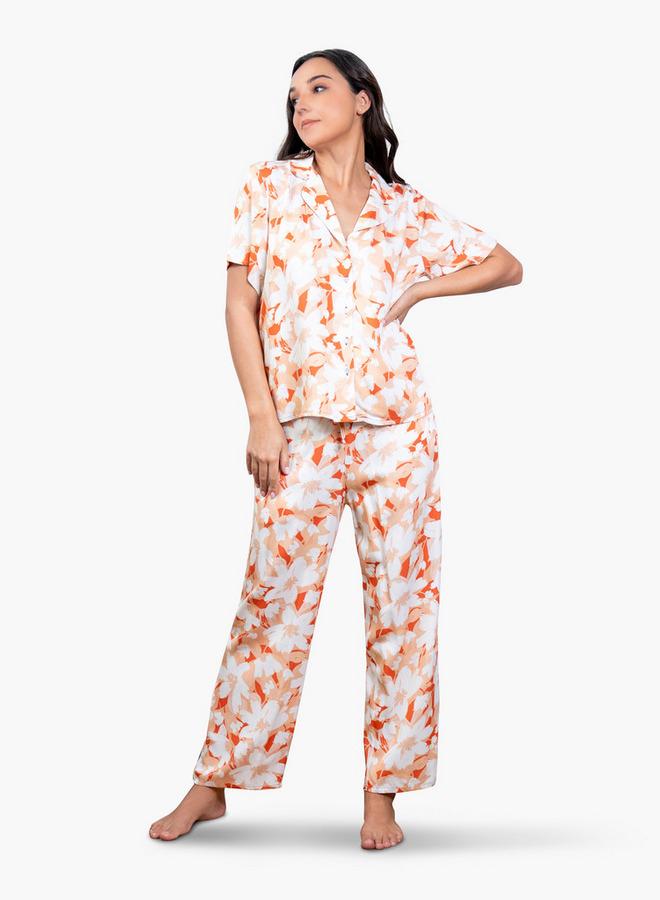 Aadaraya Floral Print Pyjama Set - Image 2