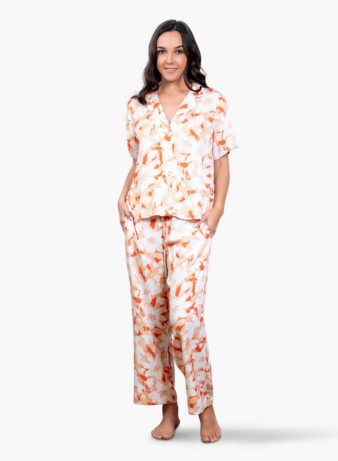 Aadaraya Floral Print Pyjama Set - Image 1