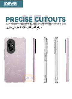 IDEWEI Honor 200 5G Case, Protective Case Cover with Four Corner Anti-Fall Airbags, Slim Flexible TPU Rubber Soft Silicone Anti Slip Back Cover for Honor 200 5G 6.7 inch, Clear  - Image 4
